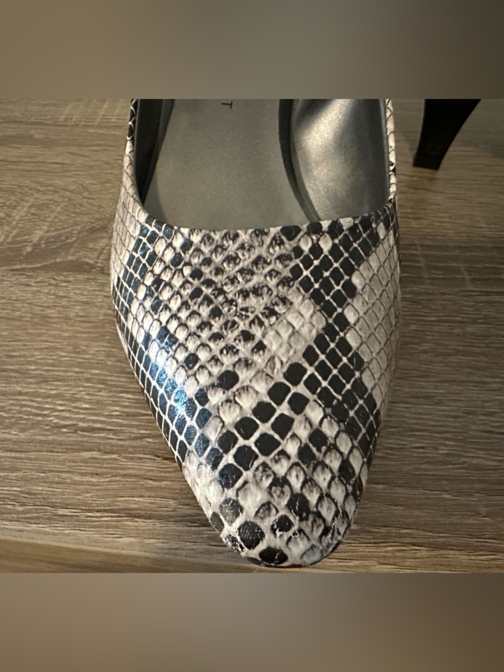 Karen Scott Snake-Print Mid Heel Pumps - Picture 2 of 4